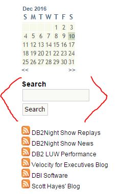 Look for this Search tool in the Right Column