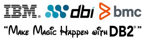 IBM DBI BMC logos - Make Magic Happen with DB2